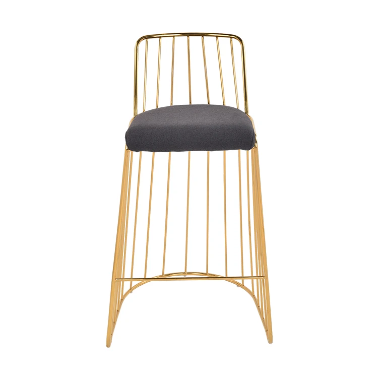 Скандинавский стул из кованого железа, высокий стул для бара, стул для кафе, стул для отдыха, стул для ресторана, креативный высокий стул