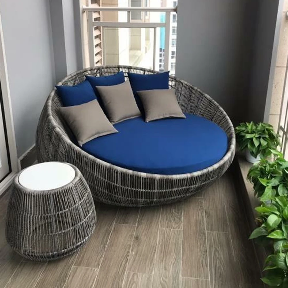 italian minimalism home comfort modern wicker outdoor design outside rattan sofa garden furniture