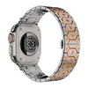 06 argent orange - Bracelet uniquement