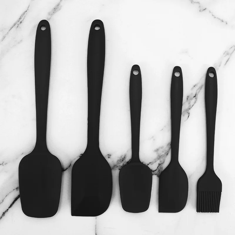 product silicone cooking tools non stick  heat resistant for cooking silicone spatula set silicone kitchenware utensil set-4