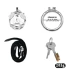 Silver -M-Round ring Cage+belt