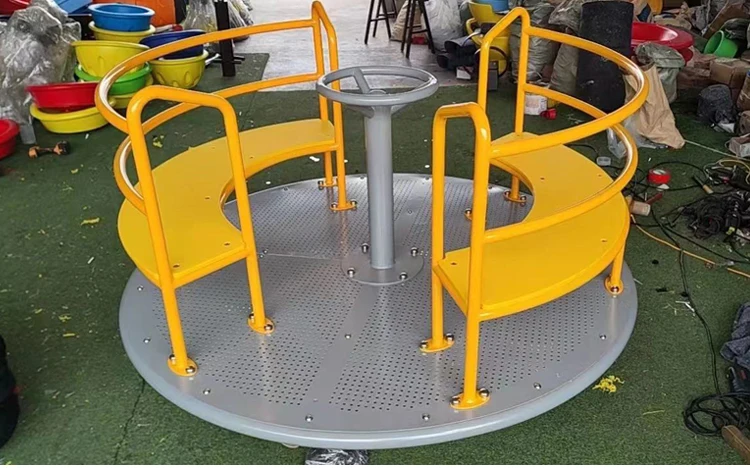 Outdoor Children's Multi-Player Interactive Swivel Chair Series High Quality Mini Carousel Indoor Playground Equipment Price