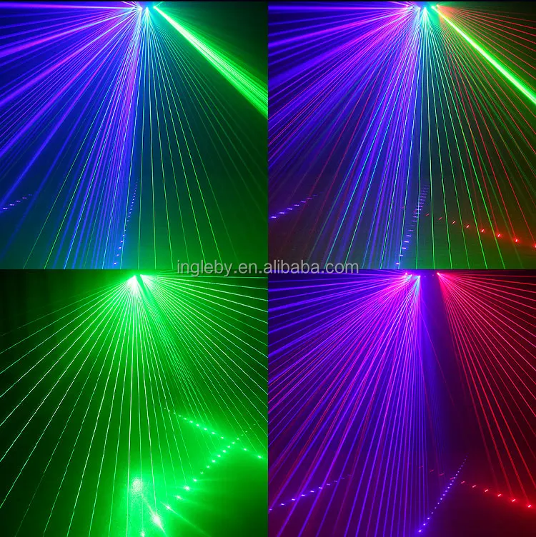 Cheap 6 Eyes Rgb Laser Beam Light With Dmx Sound Sensitive Green 50mw