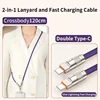 กระเป๋าสะพายข้าง Type-C คู่ - สีม่วง