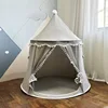 Yurta mongola grigia in lino di cotone