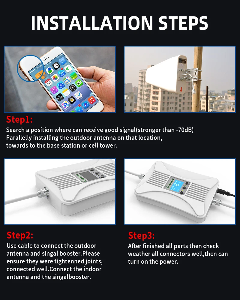 What are the common problems with cell phone signal amplifiers and how to solve them?