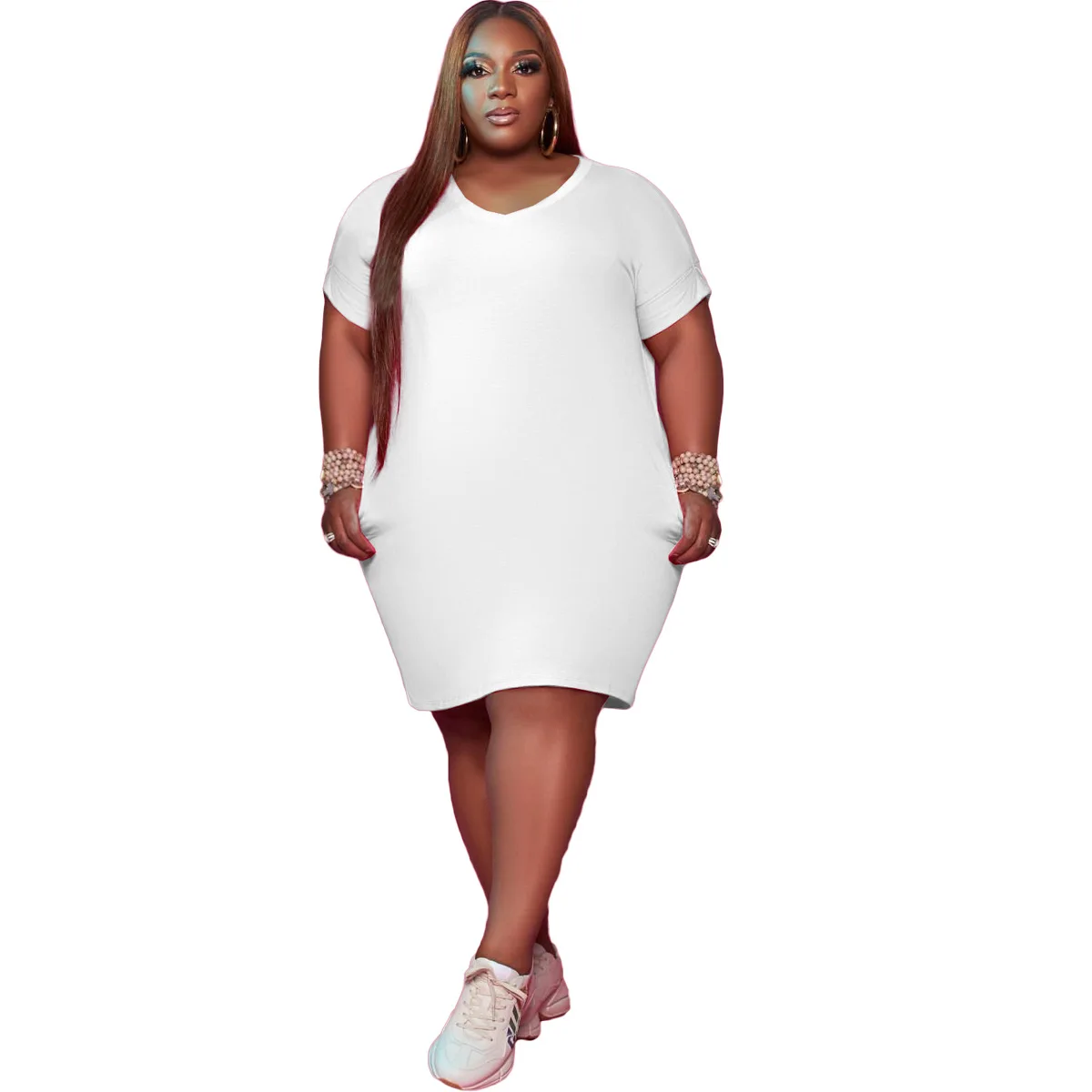 Knee Length Womens Plus Size Holiday ...