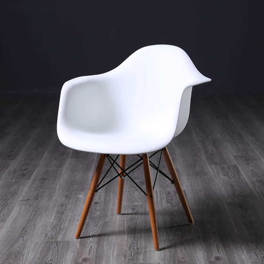 Dining chair pp white mid century armchair
