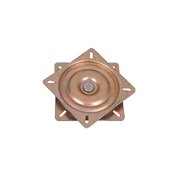 Gold Color 200*200mm Iron Metal Lazy Susan Turntable