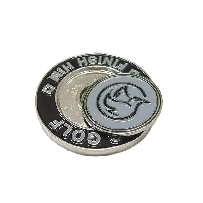 Металлический Магнитный маркер для гольфа