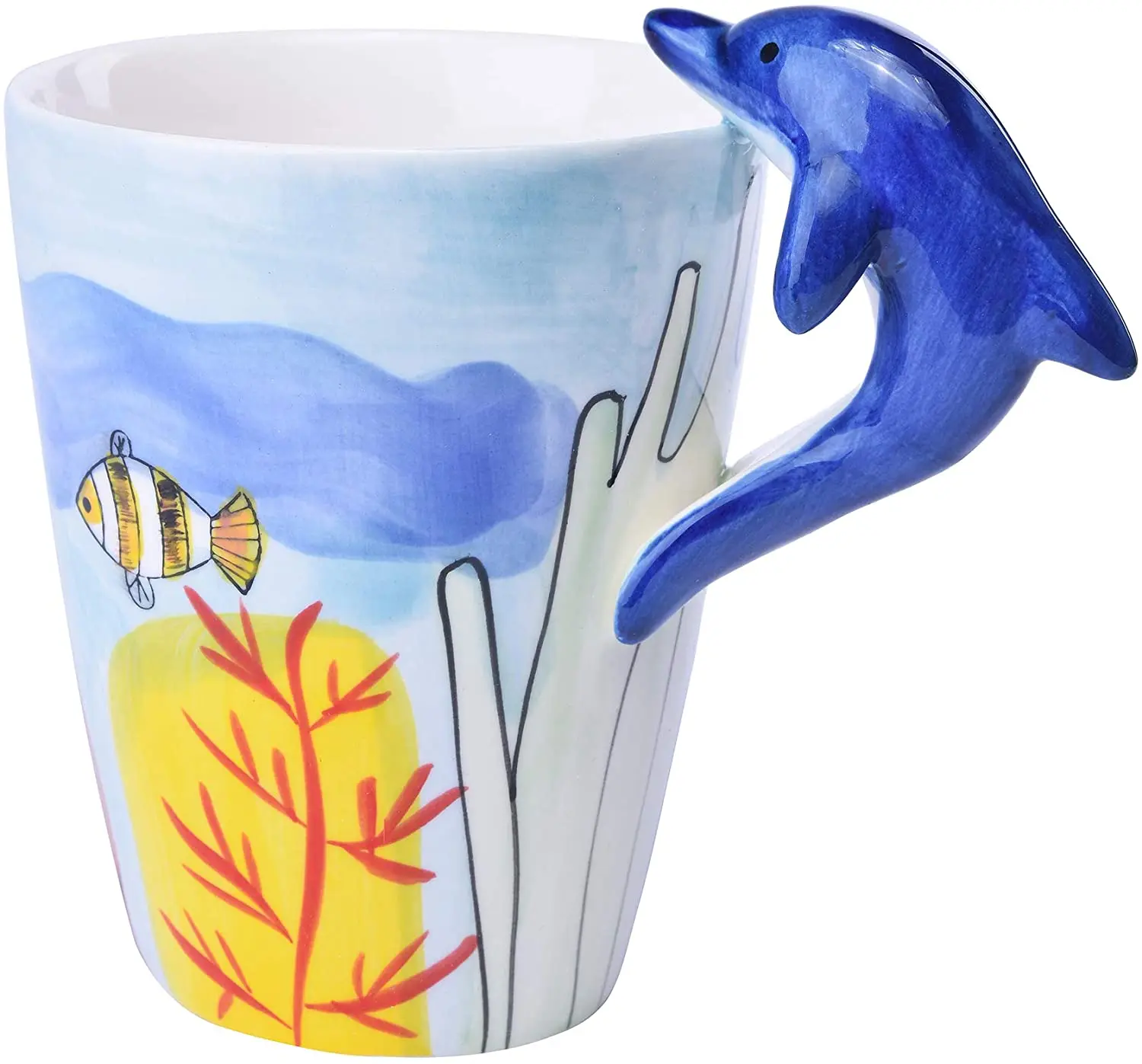 Custom Hand Painted 3D Animal Ceramic Mugs at Any Shape & Size Dolphin 3D  Pure Hand-Painted Cute Animal Ceramic Coffee Mug Cup| Alibaba.com