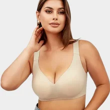 Wholesale China Bra for Women Big Bust High Quality Sports Bra Comfortable Wire Free Lift Support Double Padded Push up Bra