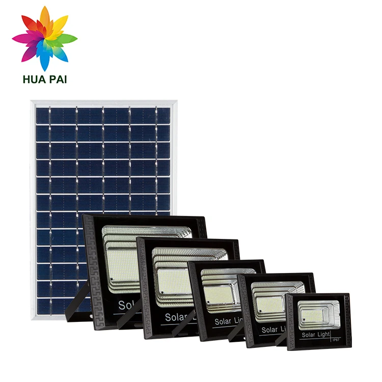 HUAPAI Factory Direct LED Floodlight ABS Waterproof Outdoor Stadium 25W 40W 60W 100W 200W Solar Flood LED Light