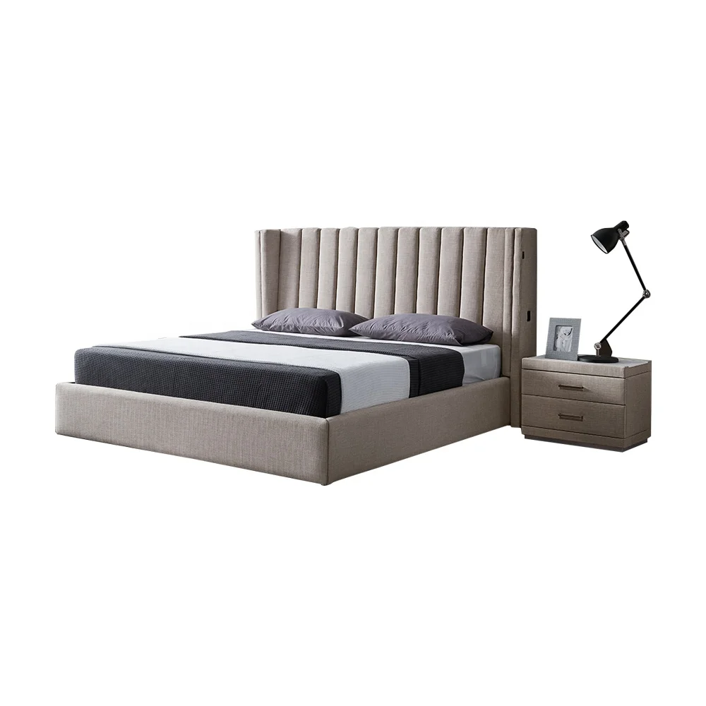 2020 Luxury Modern Bedroom Furniture Set Nordic Fabric Bed Latest Design Double Bed Frame Buy Modern Bed