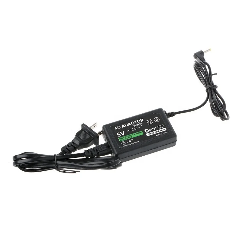 PSP用5V ACアダプター、家庭用壁掛け充電器、電源コード、ソニー