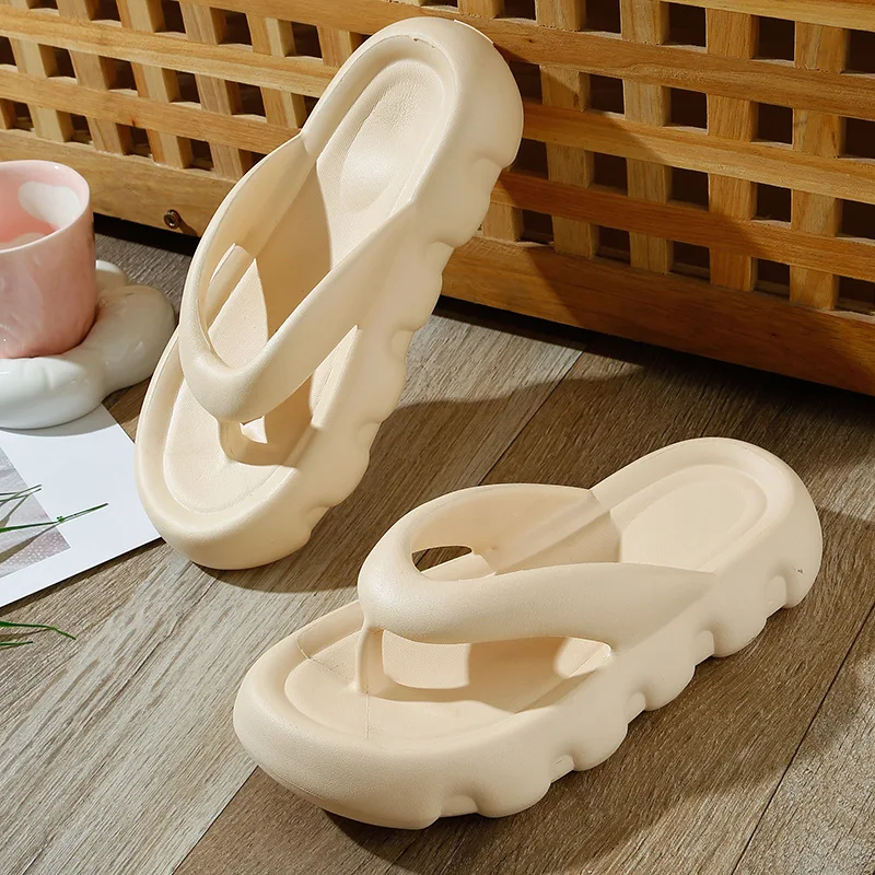 LELEBEAR Cloudies Slides For Women And Men, Super Soft Summer Bathroom Quick Dry Cloud Pillow Slippers