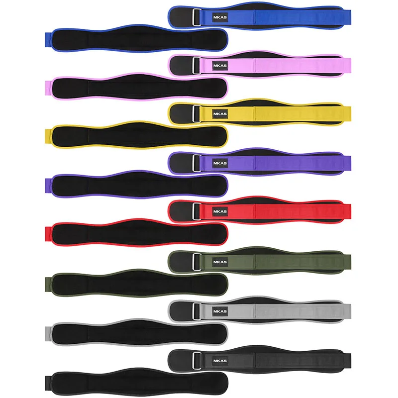 MKAS EVA Fitness Belt with Velcro Closure Adjustable Back Support Belt for Weight Training Men Women Factory Direct Manufacturer