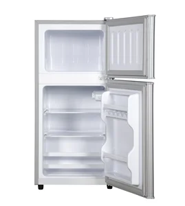 86 Liters BCD-86 Factory Wholesale Mini Double Door Compact Fridge Top Freezer Refrigerator Retro One for Option Home Use