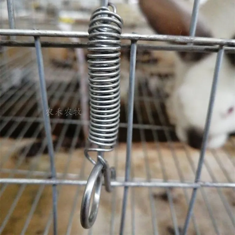 Farming Equipment Galvanized Steel Bird Cage Door Spring Latch Lock
