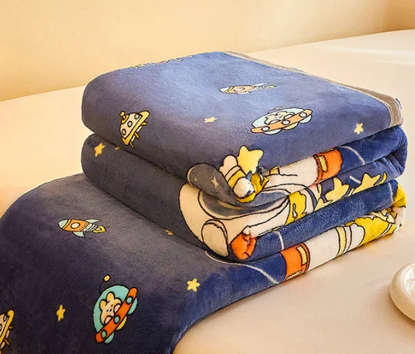 Double Side Animal Printing Skin-friendly Super Soft Micro Fleece Velvet Flannel Blanket for Home Office and Outing factory