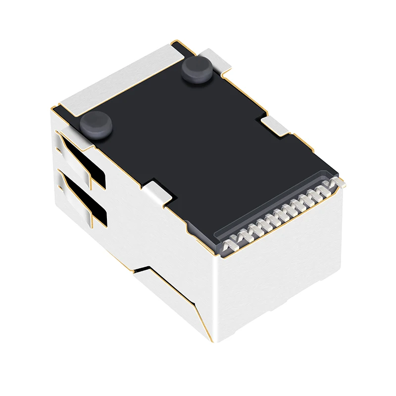 RJ45 Connector Female HR961160C RJ45 Connectors With Shield Boot