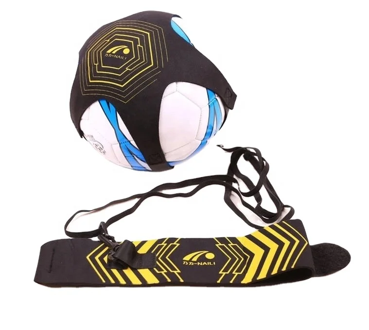 Soccer Footbal Kick & Throw Trainer Kit For Solo Training Adjustable Waist Belt 