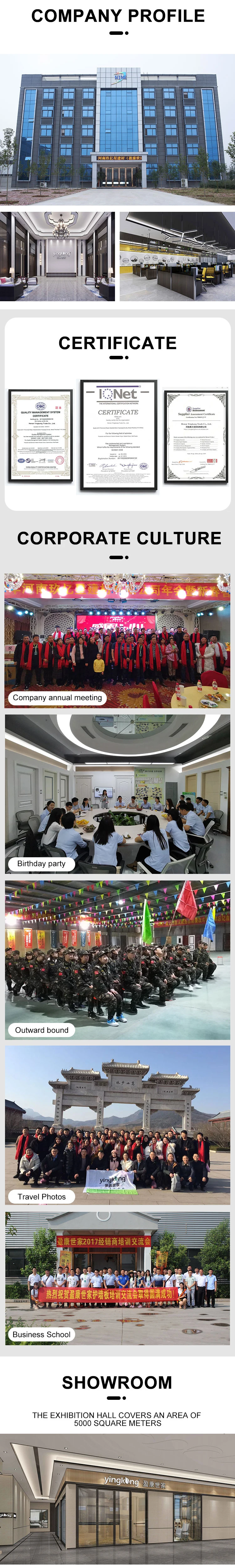 Yingkang hot sale aluminum sectional design glass sliding door