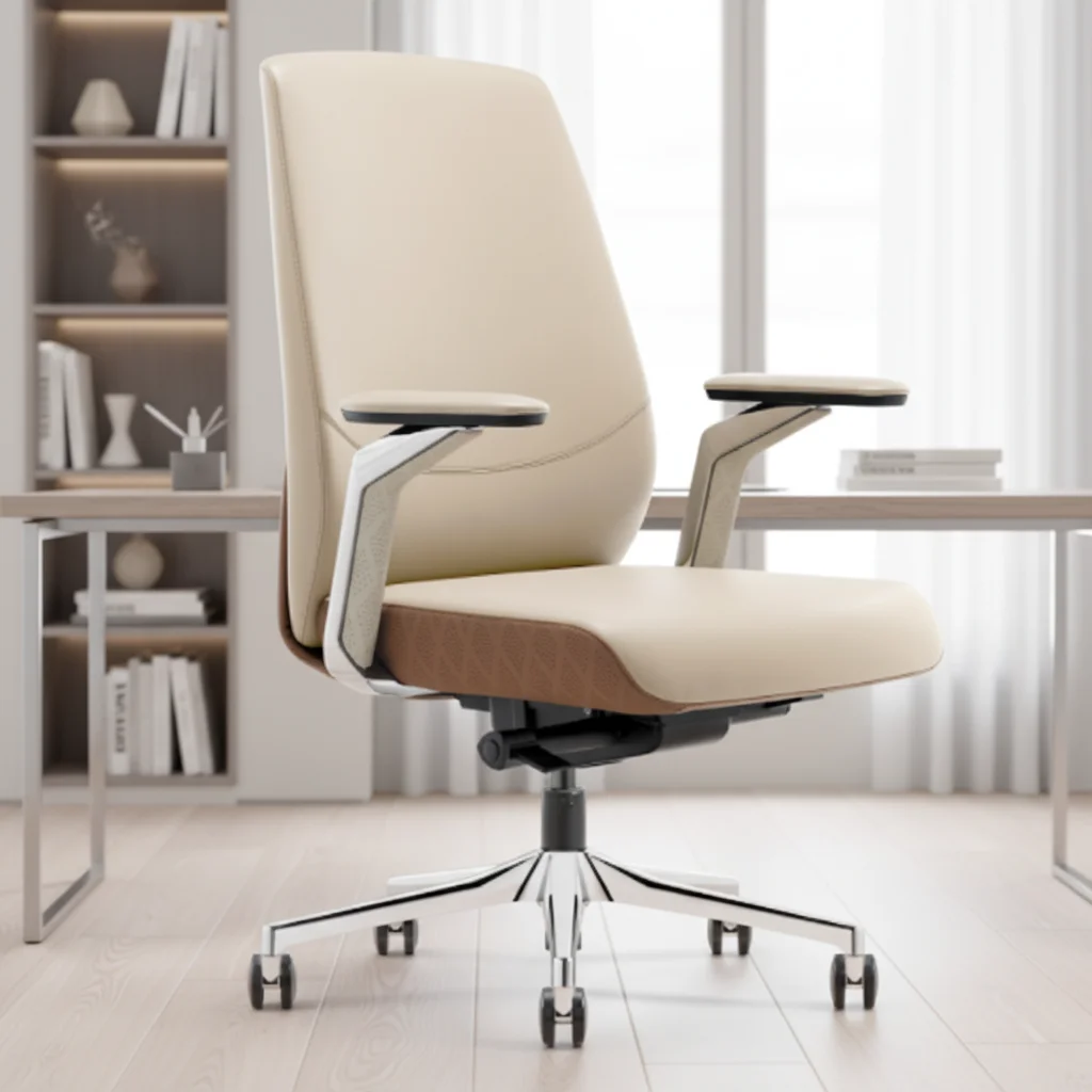 Business Class Heavy Duty Ergonomic Executive Mesh Office Chair with Steel Base and Adjustable Height 6