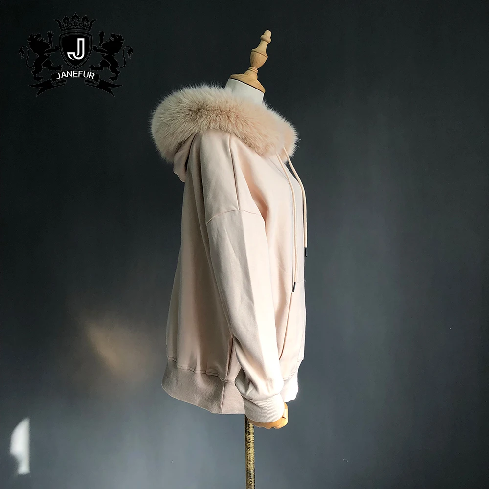 Multi Color Pullover Hoodie Factory Price Cheap Hoodie Sweatshirt With Fox Fur