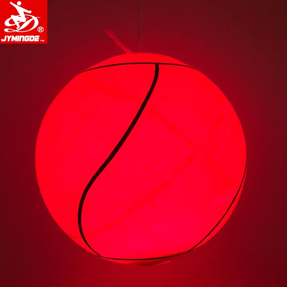 LED Light up Tetherball Glow in Dark Luminous Custom Rubber Tether Ball for Play