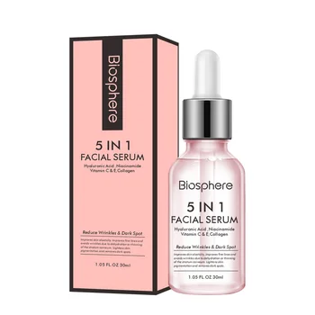 Biosphere 5 in 1 Whitening Facial Serum Anti-Aging Moisturizing Vitamin C Niacinamide Skin Care Beauty Serum