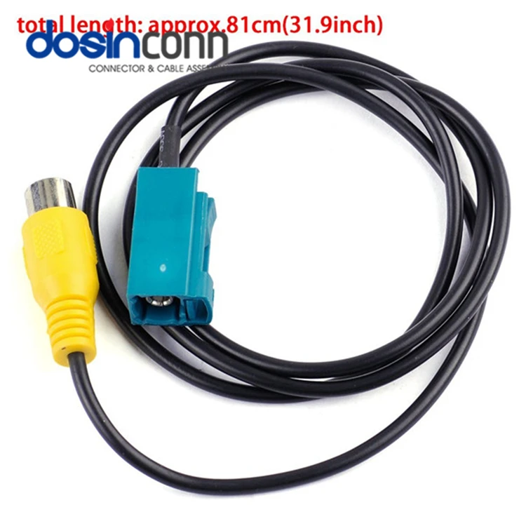  RCA Cables Interconnect RCA Female to Blue Fakar with RG174 L=10CM FRCA Cable Audio Car