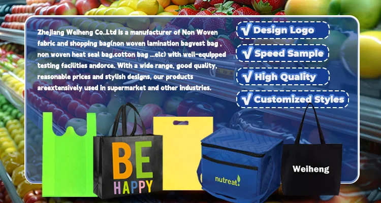 Stock Promotional Colored Wholesale Eco Friendly Shopping pp Non Woven Bag supplier
