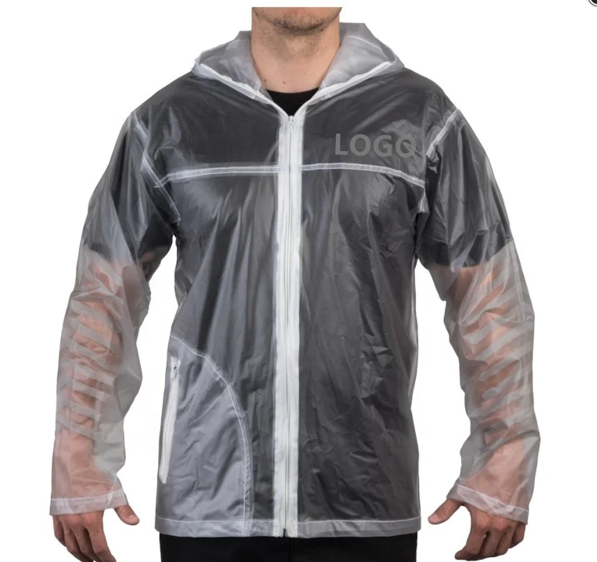 Manteau de pluie équitation à capuche, en plastique transparent,  personnalisé, imperméable, cheval