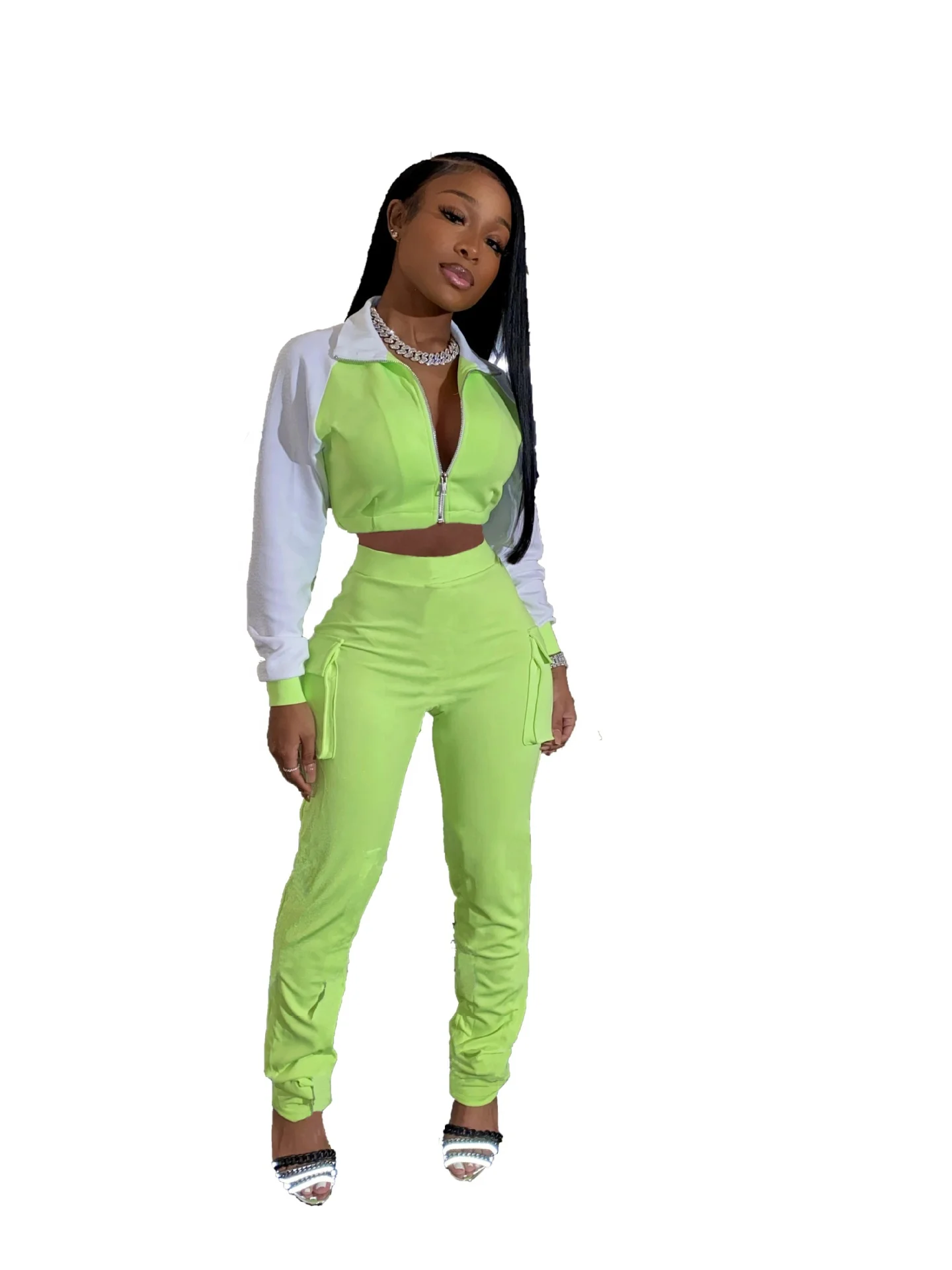 Factory Supply 2025 Custom Logo Plus Size 2 Piece Set Fashion Women Sweatsuit Set Tracksuit