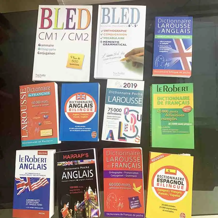 Custom Dictionary Printing Softcover Kid Educational Books Full Color Printed Oxford Dictionary for School