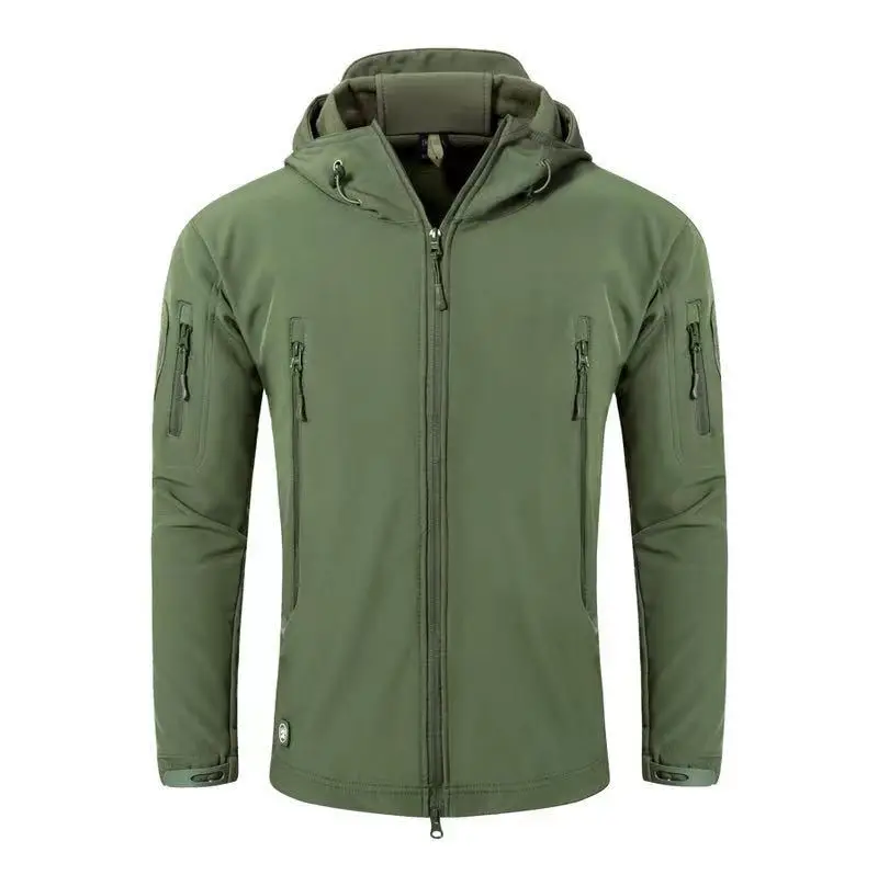 2024 Popular Style shark skin coat windproof waterproof jacket Gears Warm Softshell Jacket For Men_voghion.com