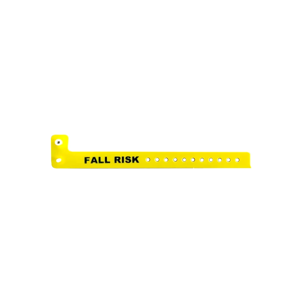 FALL RISK PVC Drug Bottle Identification Water-Proof Vinyl Wristband hospital ID Band Patient Wristband