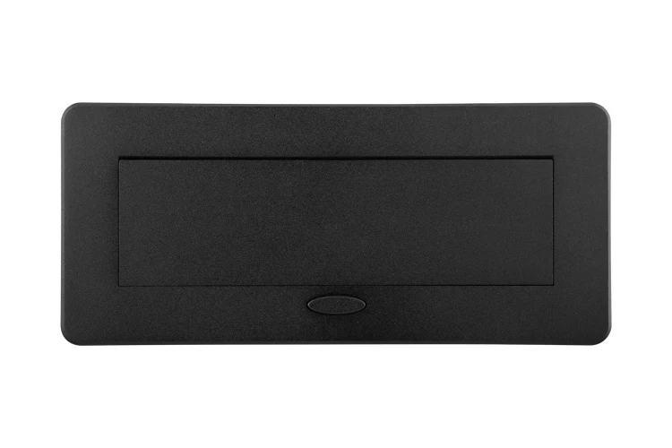 Inset hidden American standard power socket 2.1 USB charging jack Black American standard pop-up conference table desktop socket
