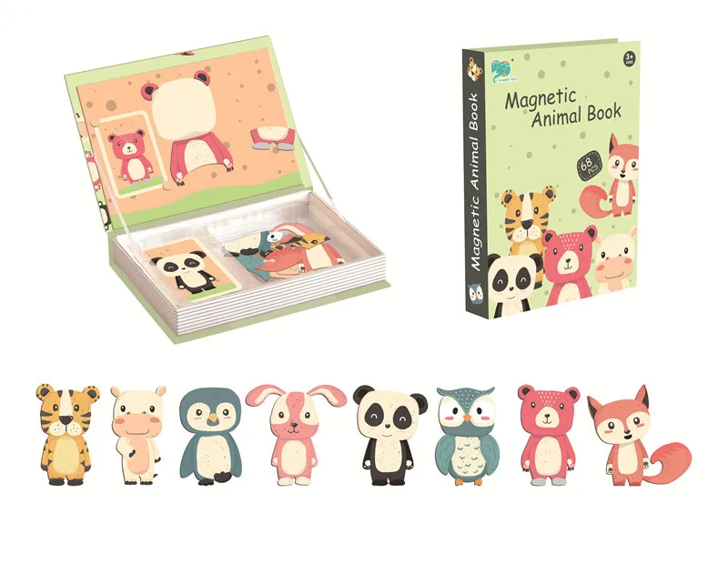 Diy обучающие игрушки 3d Магнитная книга пазл доска магнитная головоломка для детей