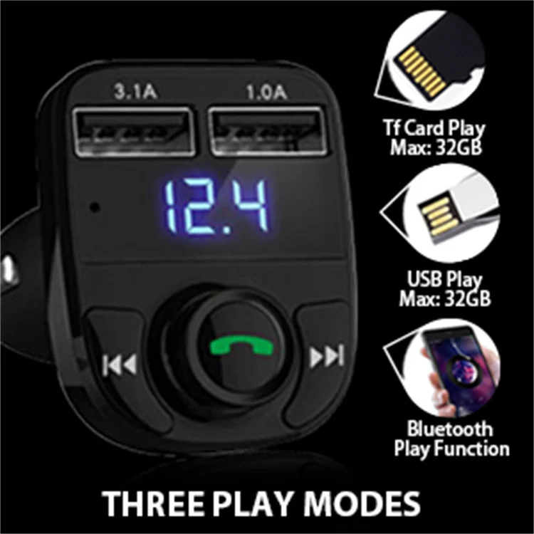 WIFI FM Transmitter Radio Receiver MP3 Audio Music Stereo Adapter USB Port Charger Wireless Car MP3 Player Call Car Charger
