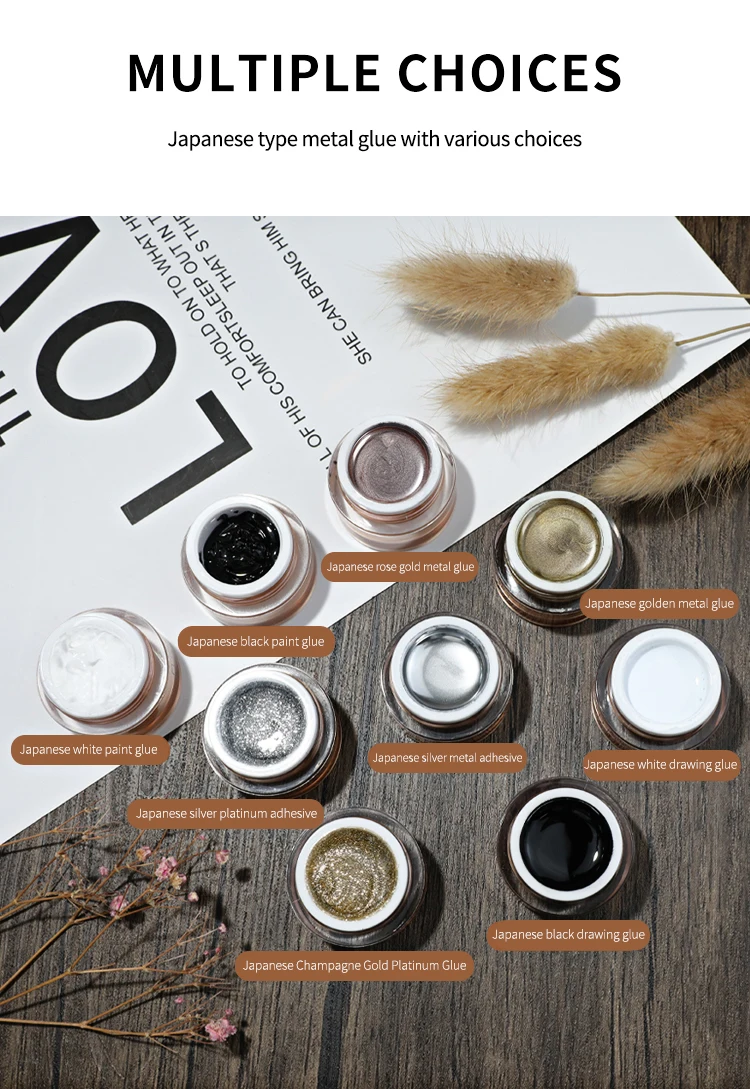 Amdmg Gold Metal Embossing Glue Nail Polish Oem Odm Soak Off Polish Uv