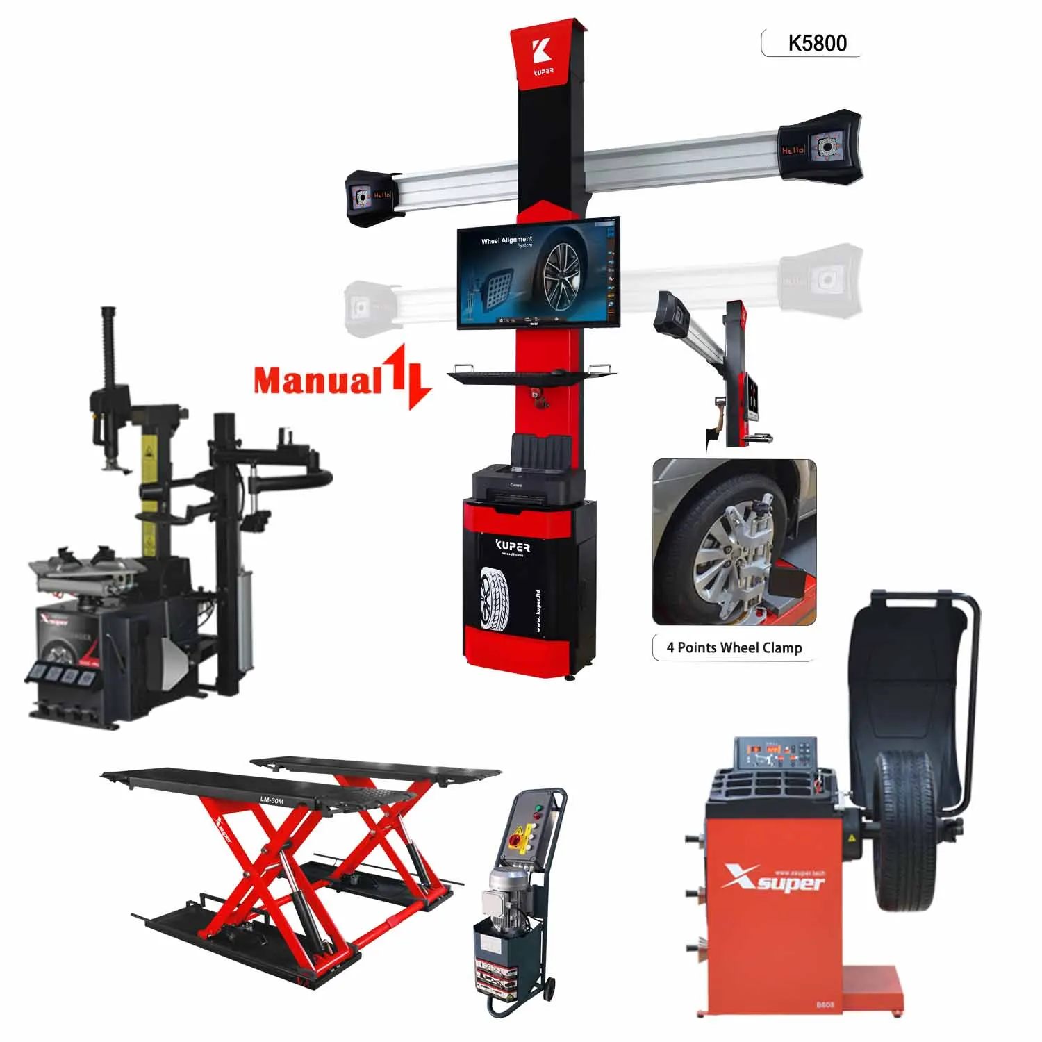2019 Most Popular Combo of Repair Equipment 3D Wheel Alignment