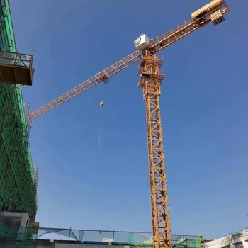 China brand XGT6515-10S  ton model flat-top used tower cranes used construction flat-top tower crane