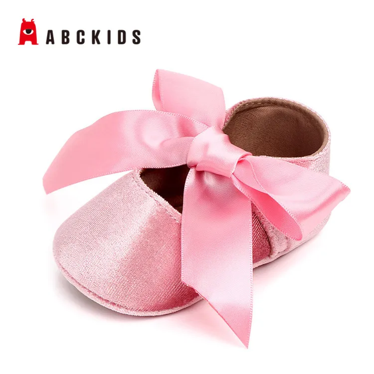 Hot Sale Cute Breathable Fashion Multicolor Ribbon Non-Slip Baby Princess Baby Shoes