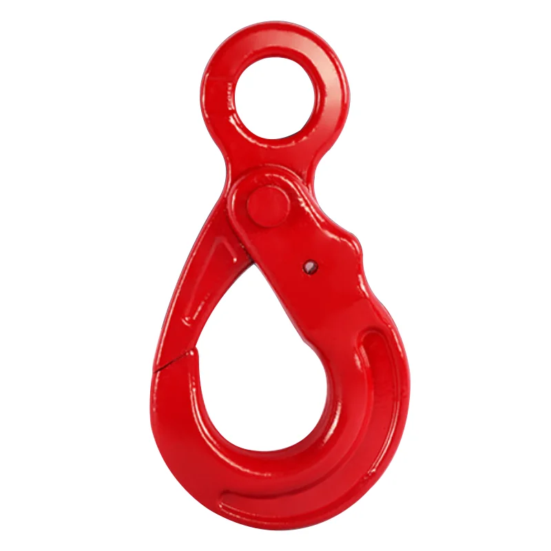 Alloy Steel Lifting Slings Forged G80 Eye Self Locking Hoist Safety Hook Price