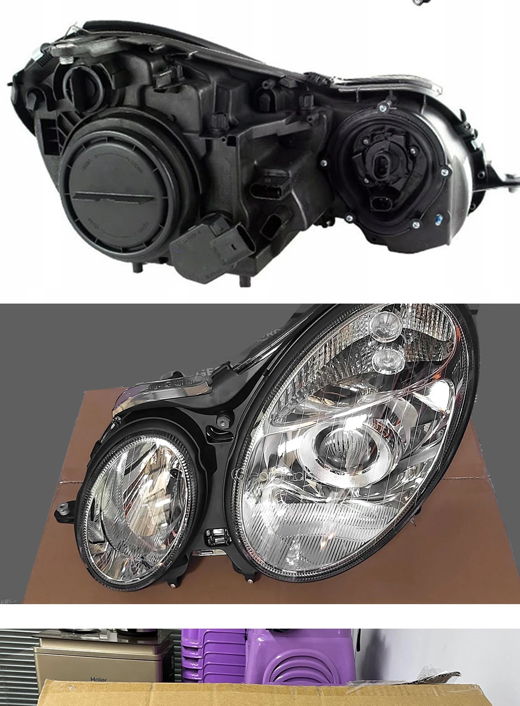 Auto Parts 2002-2006 W211 Headlight for Mecedes S211 E Class Headlamps ...
