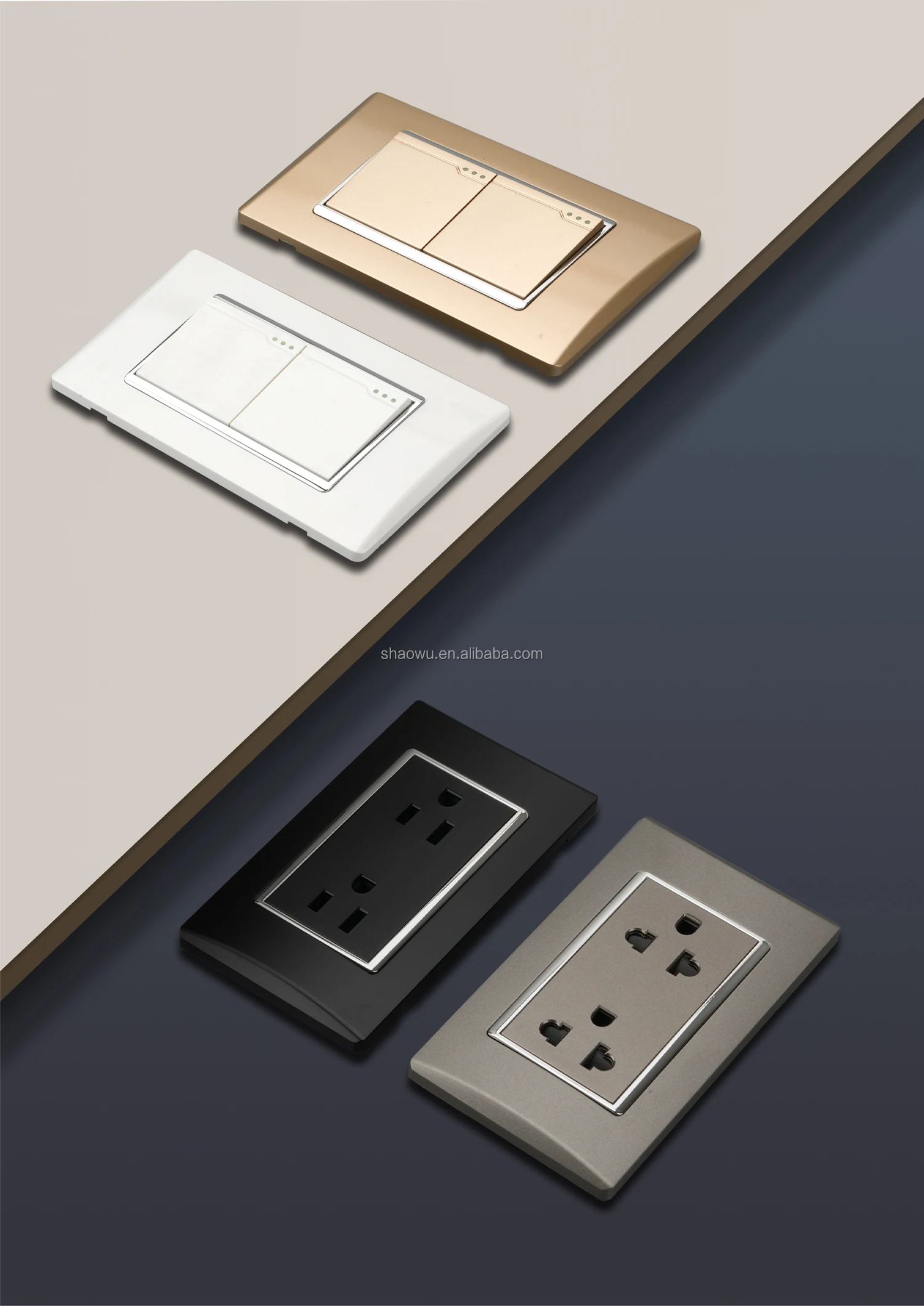 Modern White Black Gold Gray Us Bolivia American European Pc 110v 220v