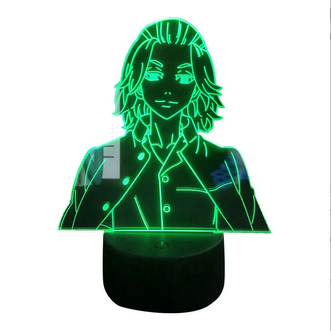 Lampada Da Tavolo LED Dragon Ball Son Goku - Luci Multicolore, USB, 3D Ottico