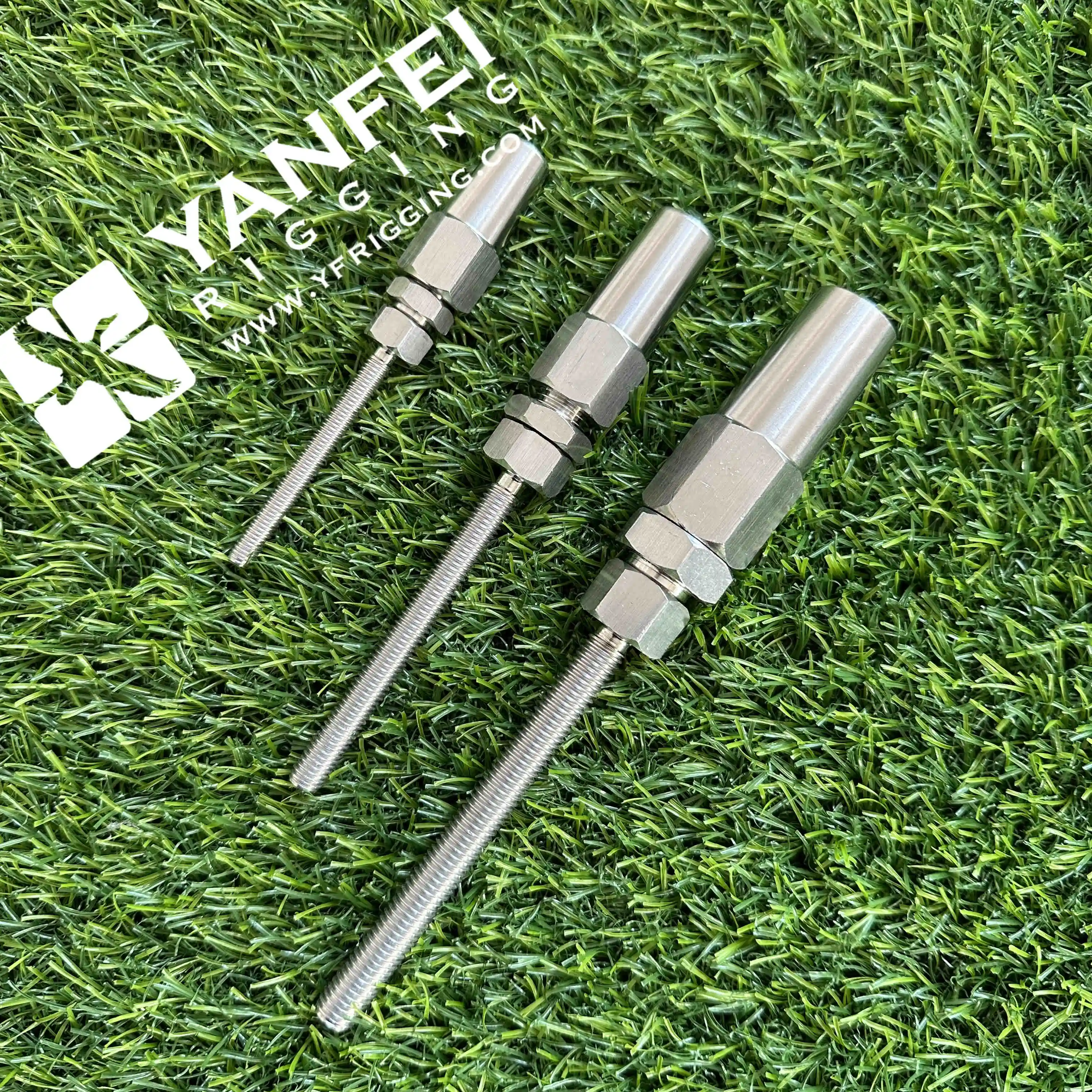 thumbnail image 2 of 316 Stainless Steel Swage Stud End Fitting For Wire Rope – Metric Right/Left Thread – Boat Fittings SM-1278 2 of 6